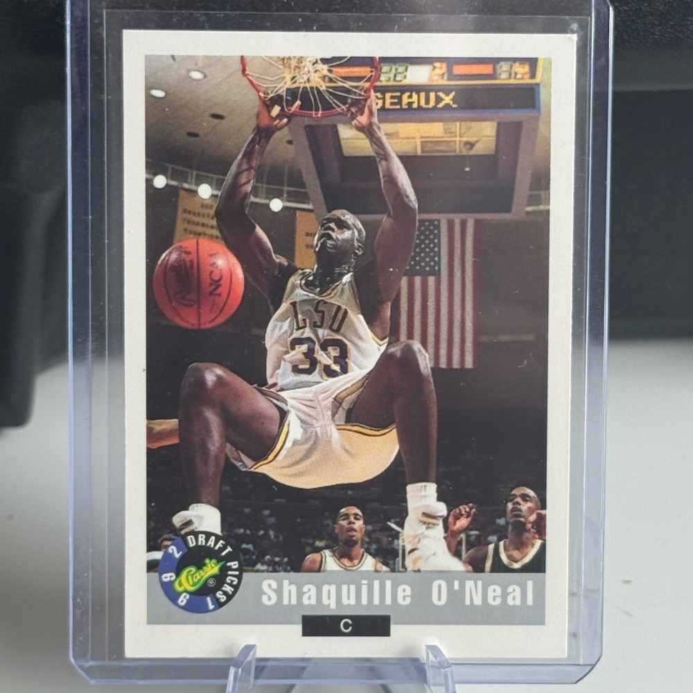 1992 Shaquille O’Neal Classic Draft Picks Card. Mint. Los angeles lakers
